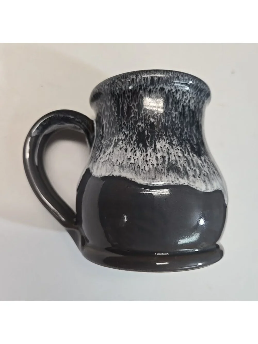 Bethel University Coffee Club Gray Deneen Pottery Mug Drip Glaze Minnesota